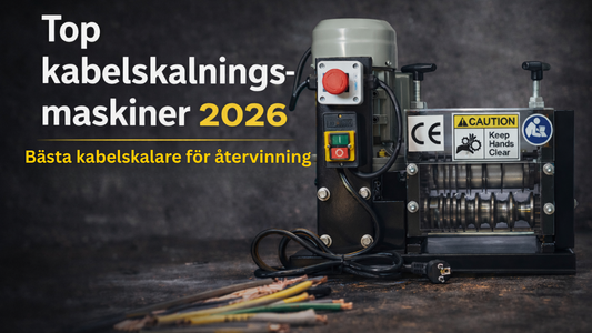 Top kabelskalningsmaskiner 2026 – elektrisk kabelskalare för kopparåtervinning hos Varinis