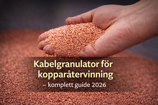 Industriell kabelgranulator GT-400 för kopparåtervinning i Sverige