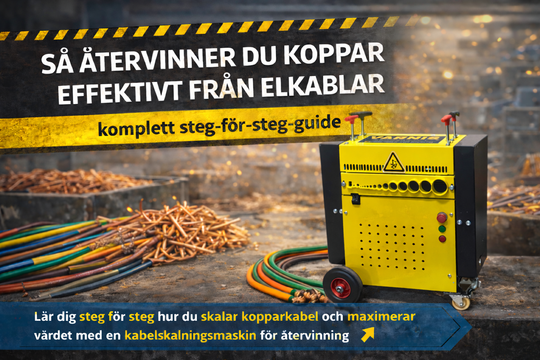 Kabelskalningsmaskin för återvinning av koppar från elkablar – effektiv kopparåtervinning steg för steg