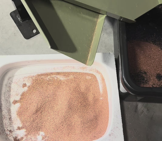 Video som demonstrerar hur GT-400 kabelgranulator uppnår hög renhet vid separation av koppar och aluminium under kabelåtervinning