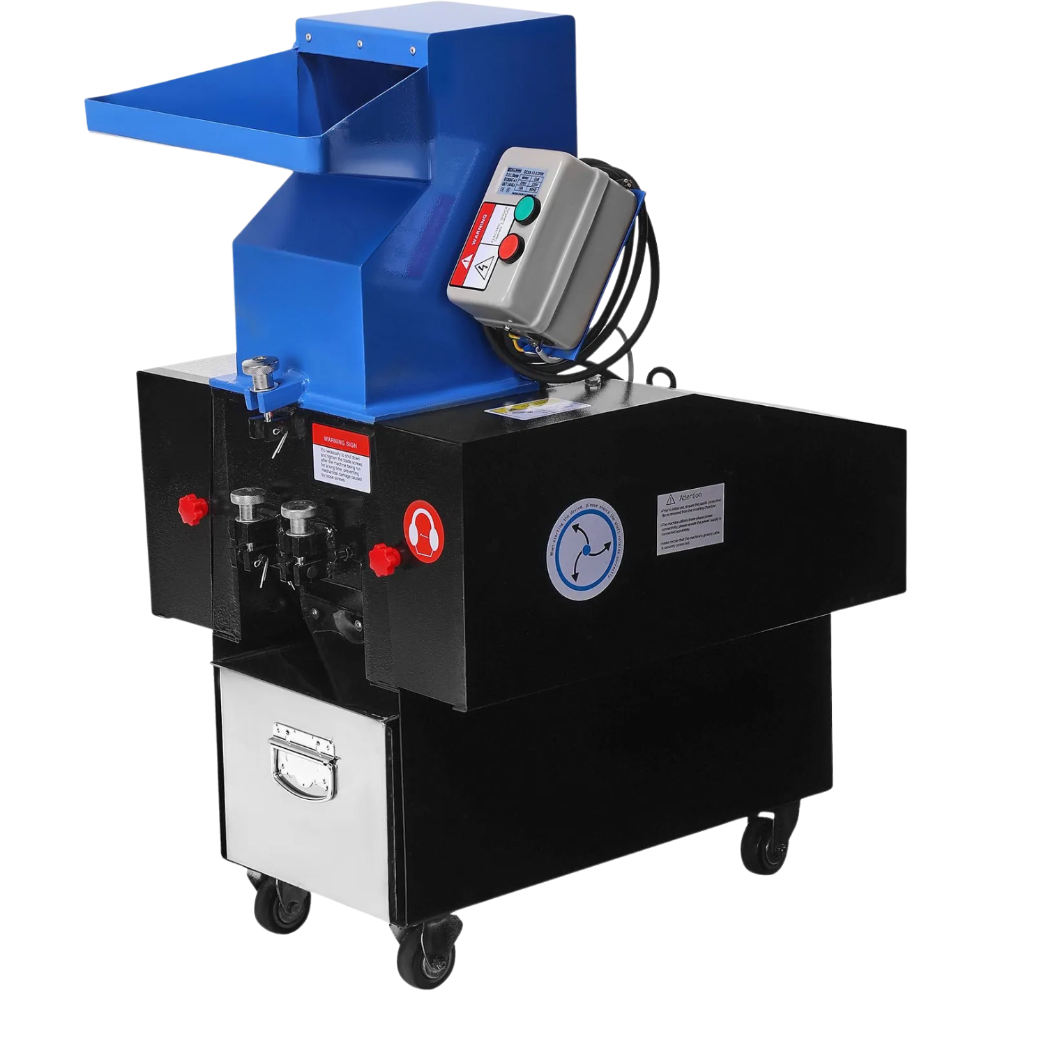 SDK-11 knivsystem med härdade stålknivar i professionell plastkvarn